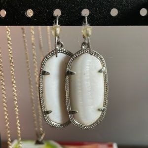 Kendra Scott white earrings